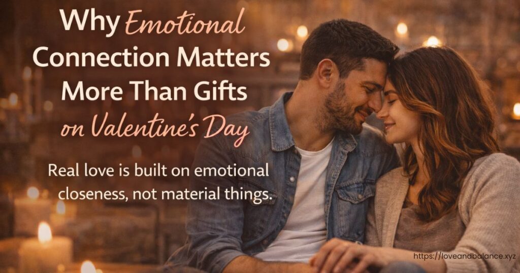 Why emotional connection matters more than gifts on Valentine’s Day