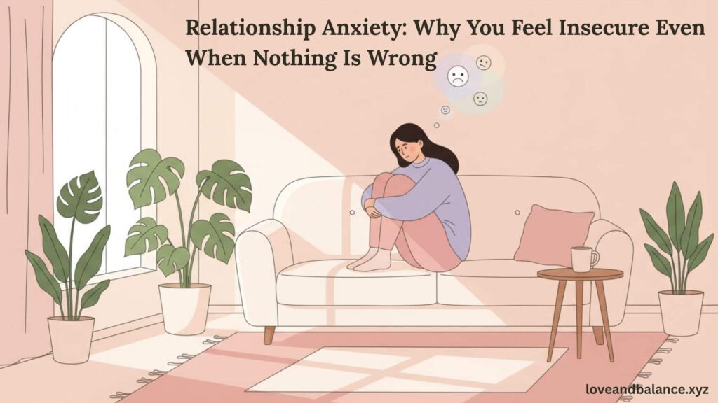 Relationship Anxiety : Why You Feel Insecure Even When Nothing Is Wrong