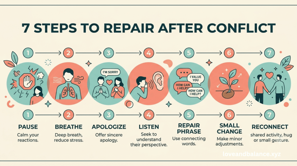How to Repair After Conflict in a Relationship: 7 Proven Steps